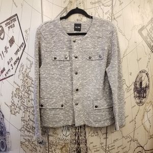 NIC+ZOE Gray Long Sleeve Jacket  - Size L